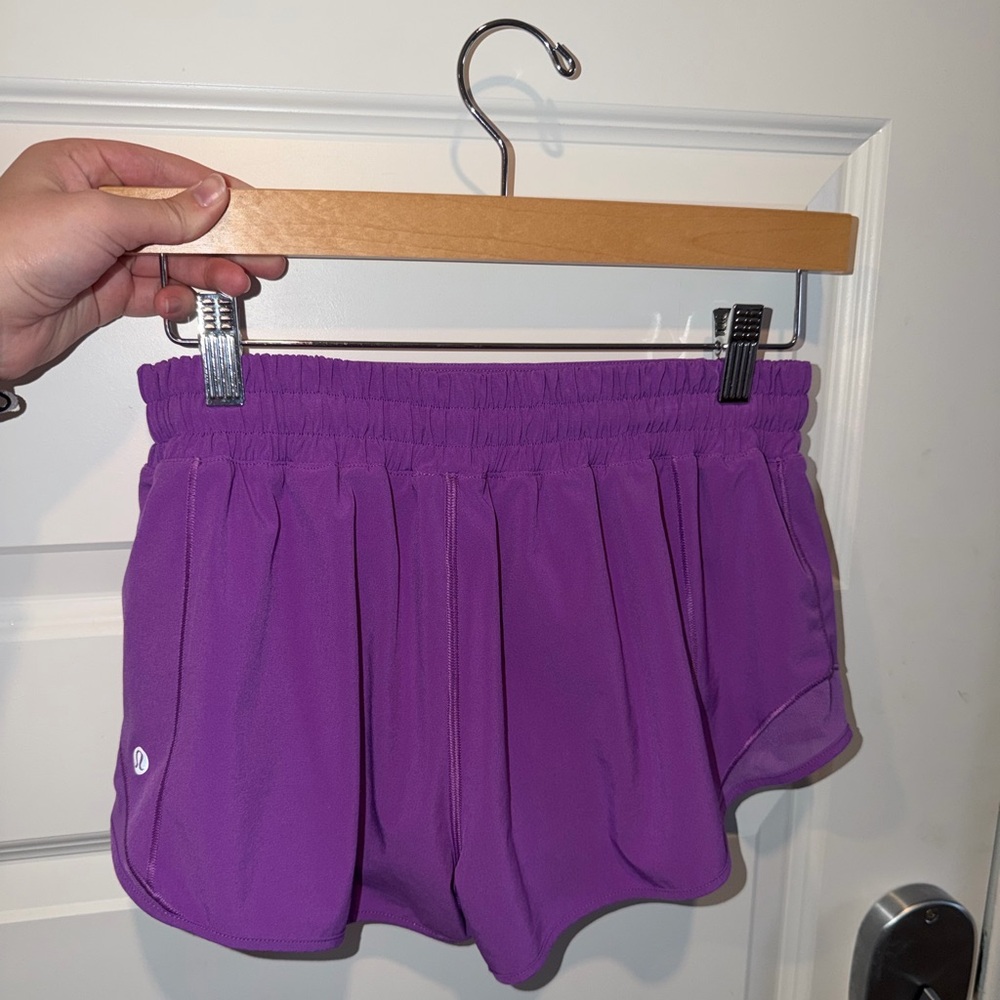 Lululemon Moonlit Magenta Hotty Hot Shorts